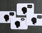Personalized Kid Silhouette Stationery Set