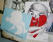 Trying to Hold it Together 4x6 sketch print