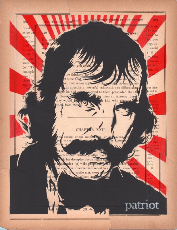 Stenciled Print of Bill the Butcher