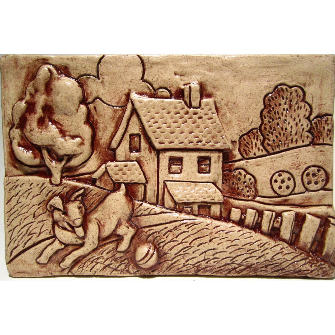 Farm House Art Tile Ceramic Tile