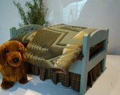 The Pendleton Ensemble-Designer Dog Cat Doll Bed-One of a Kind