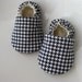 houndstooth  black  and white baby shoes soft sole