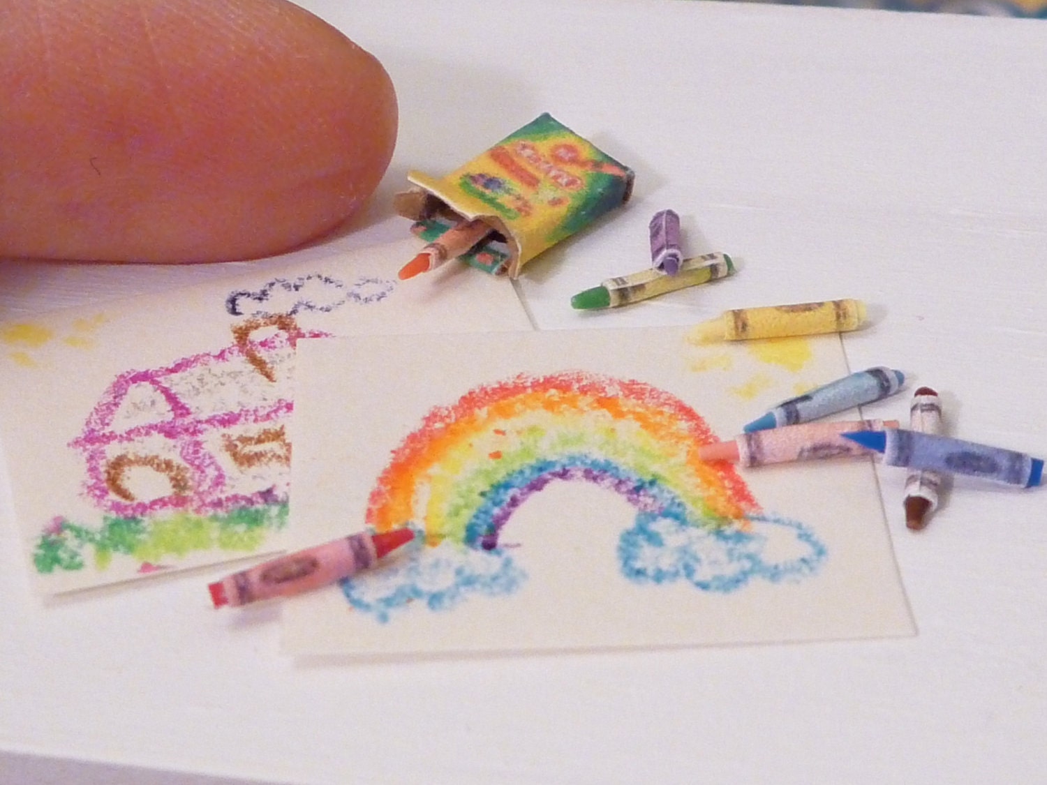 Miniature Dollhouse Crayon Set