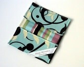 Blue Scroll Business Card/Money Holder