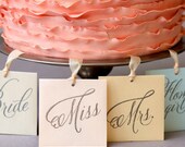 Bridal Shower Game - 8 Silver Charm Cake Pulls for your Bridesmaids & Flower Girls