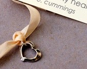 Bridesmaid Cake Charm - Cake Pull with Ribbon - Heart