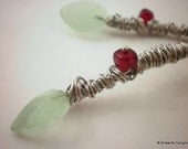 Fresh wire-wrapped branch necklace