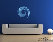 Spiral Vinyl Wall Decal