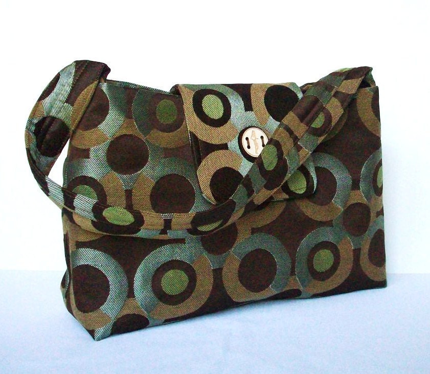 Handmade Shoulder Bag, Purse, Handbag, Brown Contemporary Bag