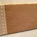 College Dorm, Country Chic Burlap and Lace Bulletin Board, Wedding Memo Board, tack board, 8 x 16 inches