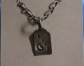 Black Friday and Cyber Monday Sales Hand stamped Love Necklace