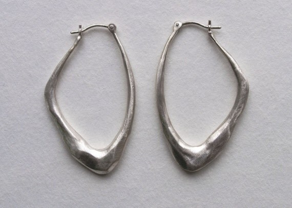 Silver Wing Shape Earrings