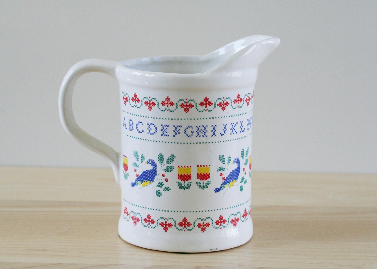 Vintage Pitcher, Cross Stitch Design