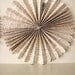 Large Vintage Book Print Fan Flowers