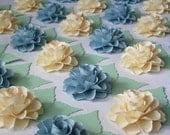 Wedding - ESCORT CARDS - The Rosetta Paper Flowers - Assorted Color - set of 100 - Made To Order