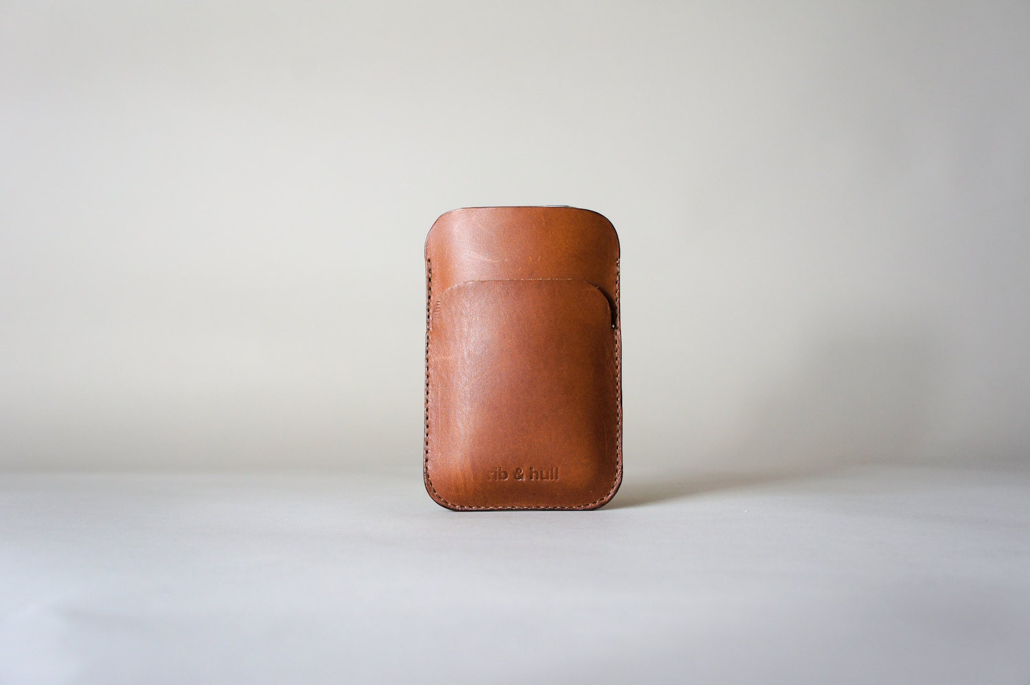 Bridle Card Case - iPhone Blackberry Galaxy Smartphone - Saddle Brown
