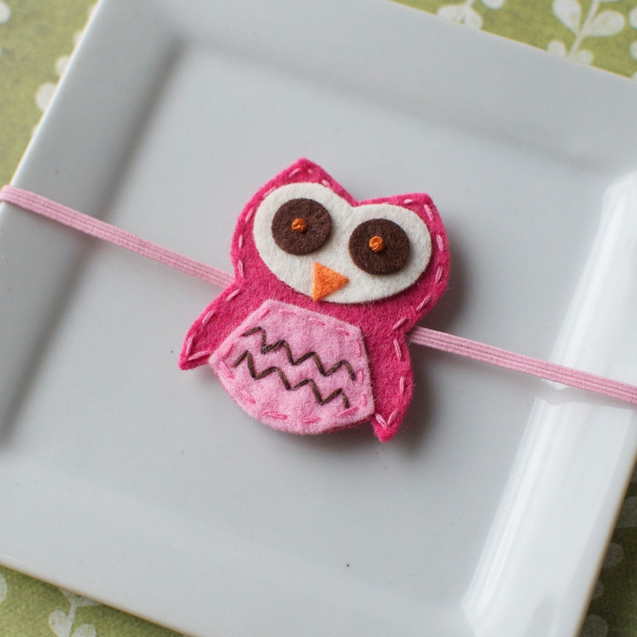 Felt Owl Skinny Headband