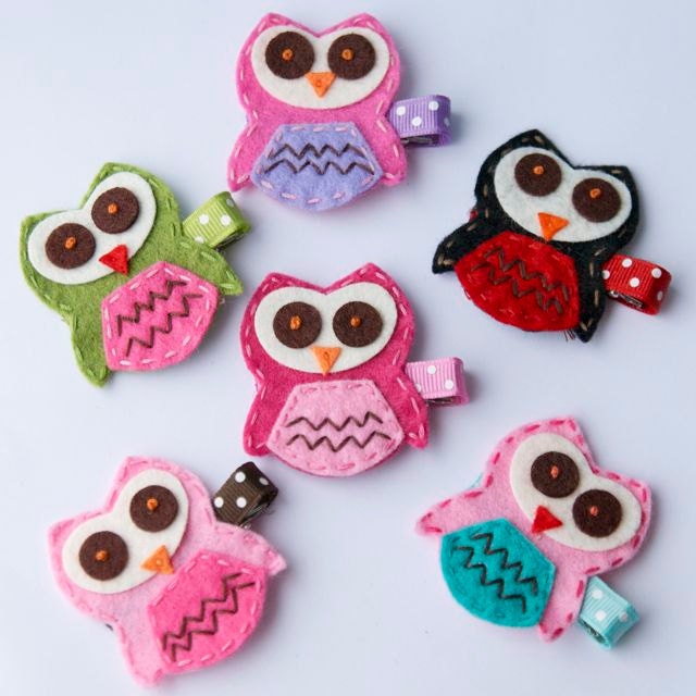 Felt Owl Skinny Headband