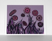 Garden with Tangled Roots in Purple, Pink, Phlox, Lilac and Magenta 8x10 Print