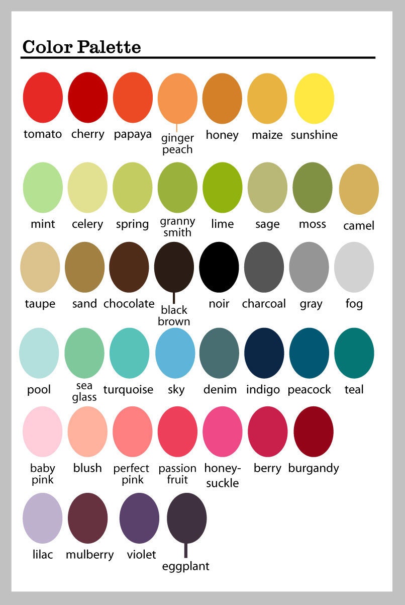 Custom Birth Announcement Print Primary Colors or Custom Colors