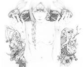 STUDIO SALE The Seer - Original Illustration