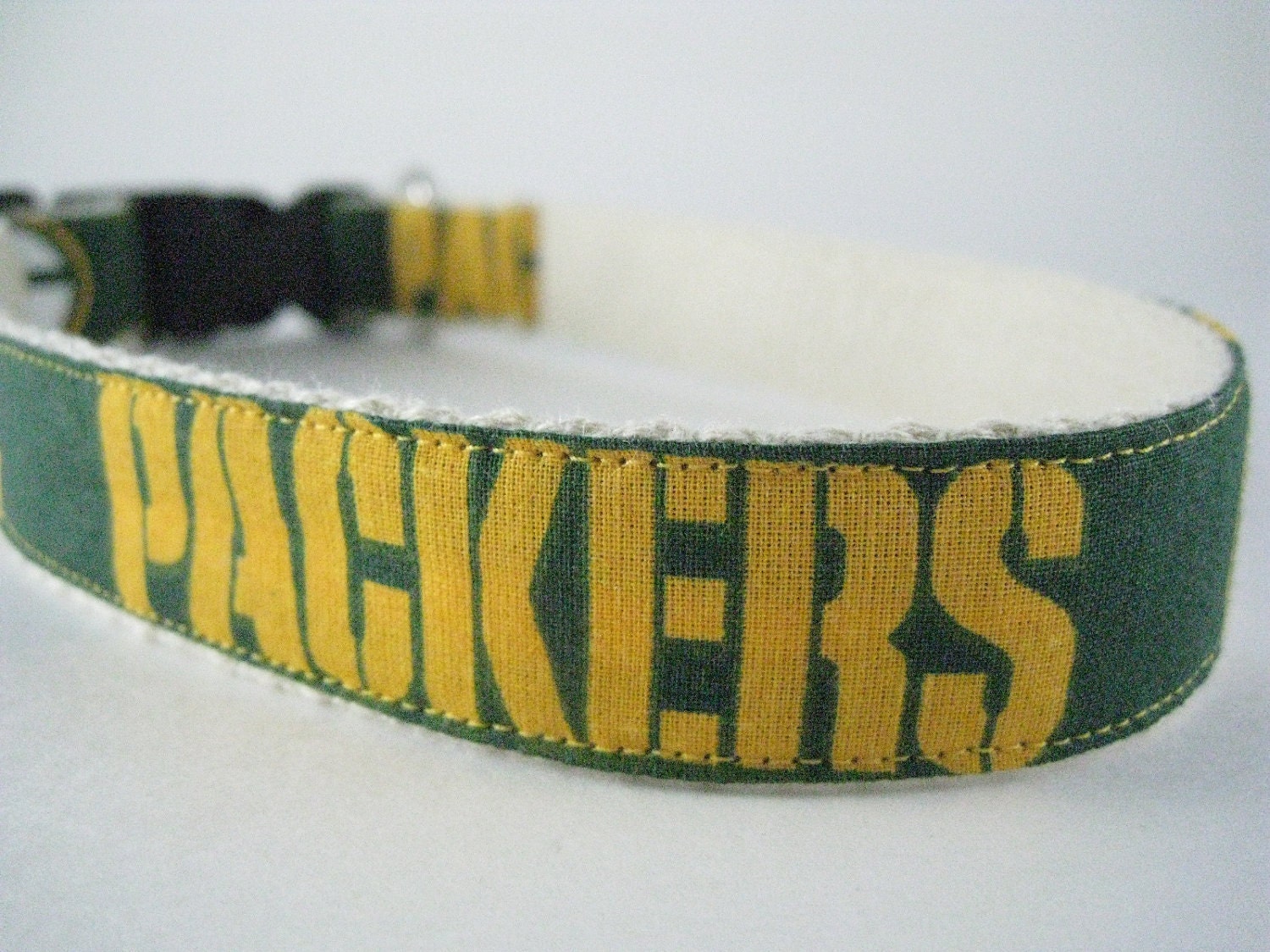 Hemp dog collar - Green Bay Packers