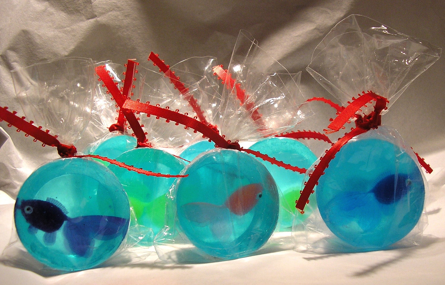 Mini Gold Fish in a Bag Novelty Soap x 22 pack  unscented or you choose the fragrance