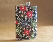Father's Day Gift Sale Flask Poker Chips Print Stainless Steel Gift Flask