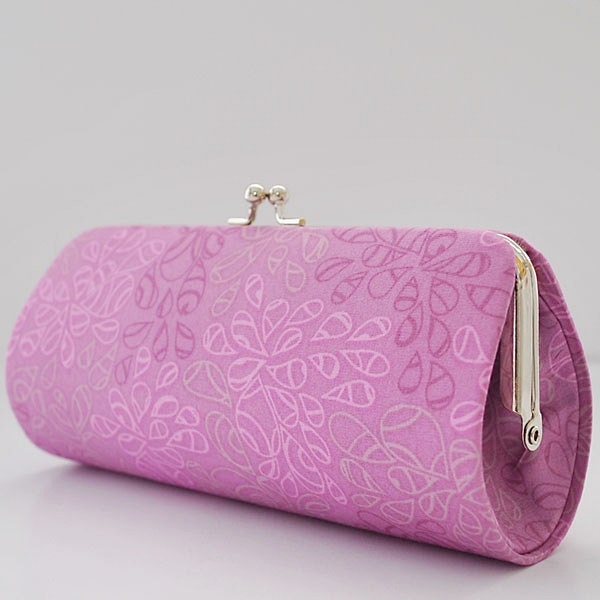 Nature Elements in Orchid Bloom..Small Clutch Purse