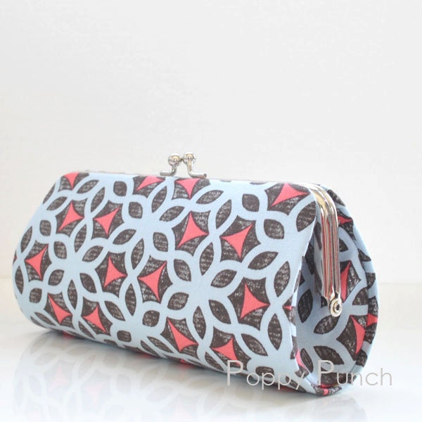 Kimono in Ice..Small Clutch Purse