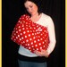 BooBTooB The  ONLY Nursing Cover Thats Got Your Back (Red with BIG White Polka Dots)