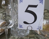 Damask Corners Table Numbers - Set of 20
