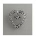 Vintage Old European Cut and Transitional Cut Diamond Heart Shape Pendant Circa 1970's
