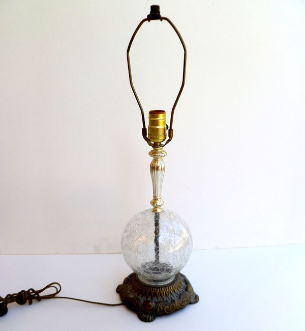 Glass Globe Table Lamps on Glass Table Lamp With Glass Globe And Brass By Yesterdayand2day
