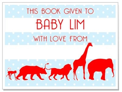 Polka Dot Animal Parade Bookplates Il_170x135