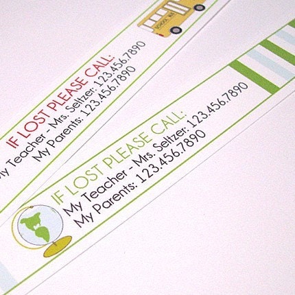 Class Trip - Vinyl ID Bracelets Il_570xn