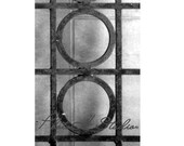 Number 8 - Architectural Alphabet 4 X 6 Black and White Print