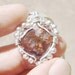 Fine Artisan Jewelry Gemstone Heart of a pending fire agate and silver  925 of 40.0 carats