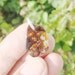 Mexican Fire agate cabochon 14.0 cwt. pendant cut