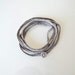 Crochet Bracelet and Necklace in one piece. Silver .