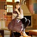 Glorianne overnight travel bag. Handmade real leather. Deep wine burgundy leather.