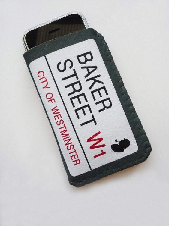 Baker Street iPhone Case Sherlock Holmes iPhone 5 Soft Case iPhone Felt Case