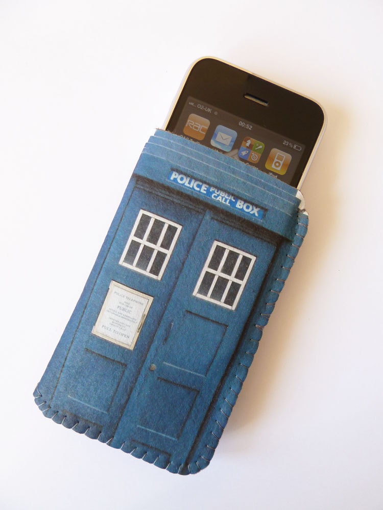 iPhone 4S Case British Police Box - iPhone 5 Cover - iPhone Soft Case - iPhone Cozy - Smartphone Case
