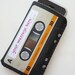 iPhone 5 Case iPhone 4S Case Personalised Orange Cassette Tape Create Your Own Message - Fits iPod Touch, Smartphone and more