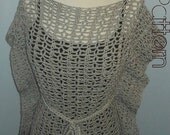 Crochet Top Pattern-Kimono Lace Top-Plus Size Clothing-PDF Pattern