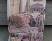 Never Been Used Vintage Butterick Waverly Pattern 3559 Bedroom Accessories Duvet Cover, Tablecloth, Table Topper and More