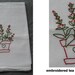 Custom Order for Debby - Set of 5 Hand Embroidered Tea Towels Flour Sack Cotton
