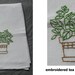 Custom Order for Debby - Set of 5 Hand Embroidered Tea Towels Flour Sack Cotton