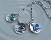 All My Children and Pet Birthstone Charm Necklace