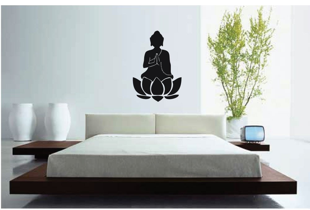Meditating Buddha -- Vinyl Wall Decal 14 x 20